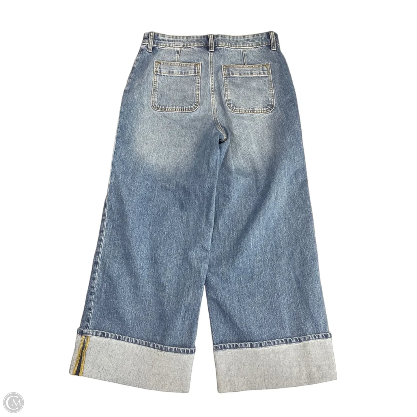 Jeans Cropped By Free Assembly In Blue Denim, Size: 10