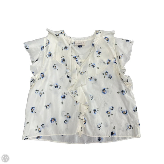 Top Short Sleeve By Universal Thread In Floral Print, Size: M