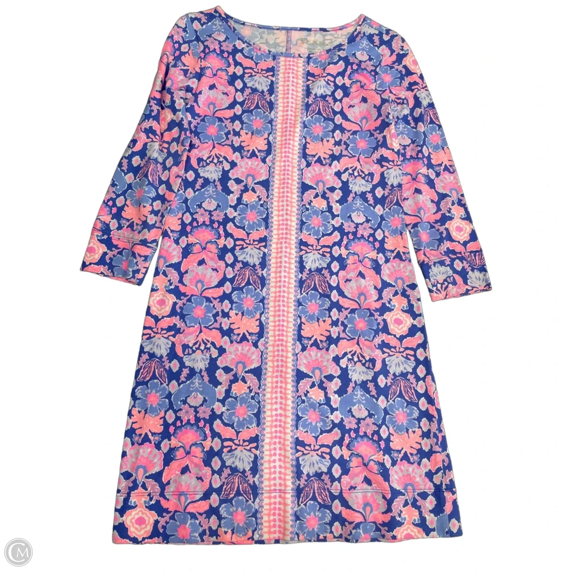 lilly pulitzer pink and blue dress Sidonie Stretch Shift Dress