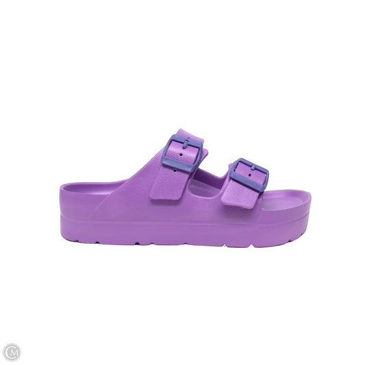 Sandals Flats By Lane Bryant In Purple, Size: 7