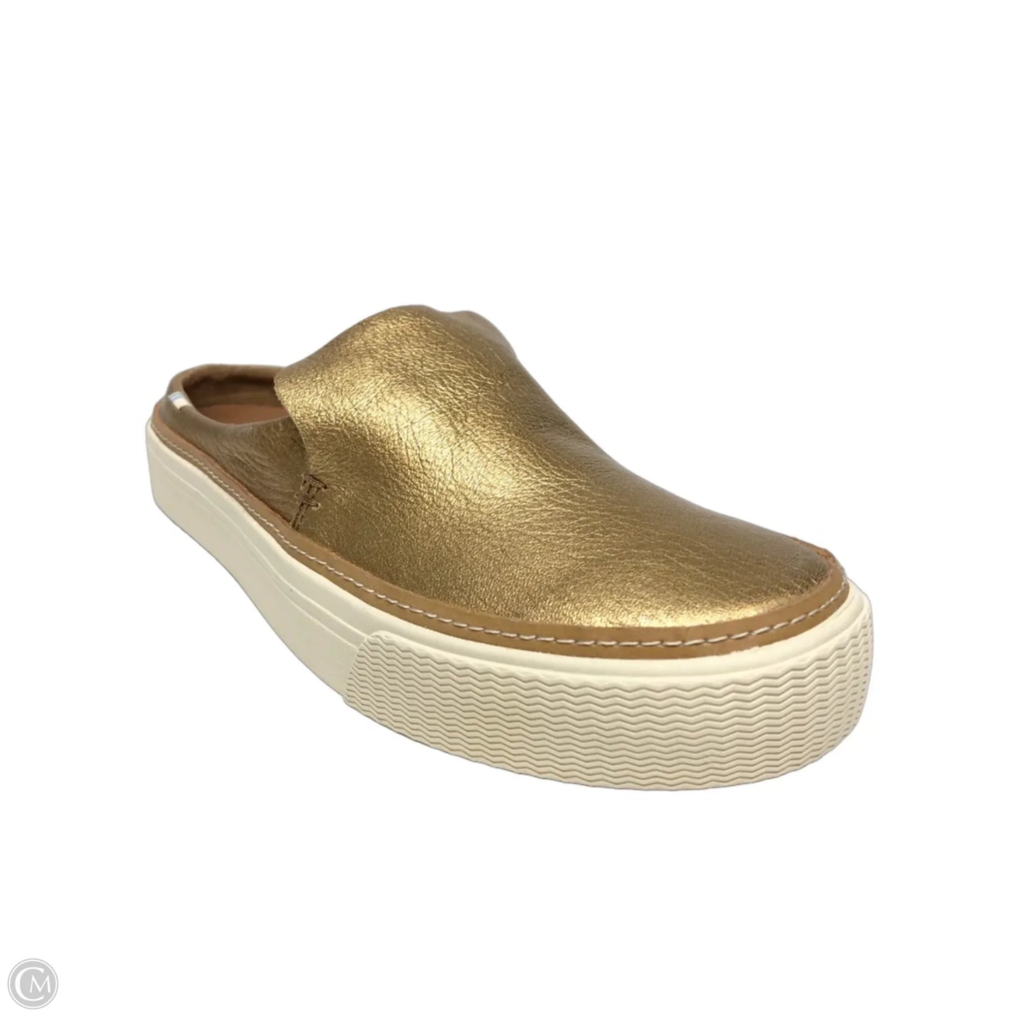 Shoes Flats By Toms In Gold, Size: 6.5