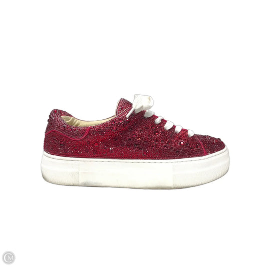 Shoes Sneakers By Betsey Johnson In Red, Size: 6.5