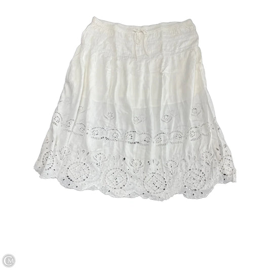 Skirt Midi By Future Collective In Ivory, Size: 3x