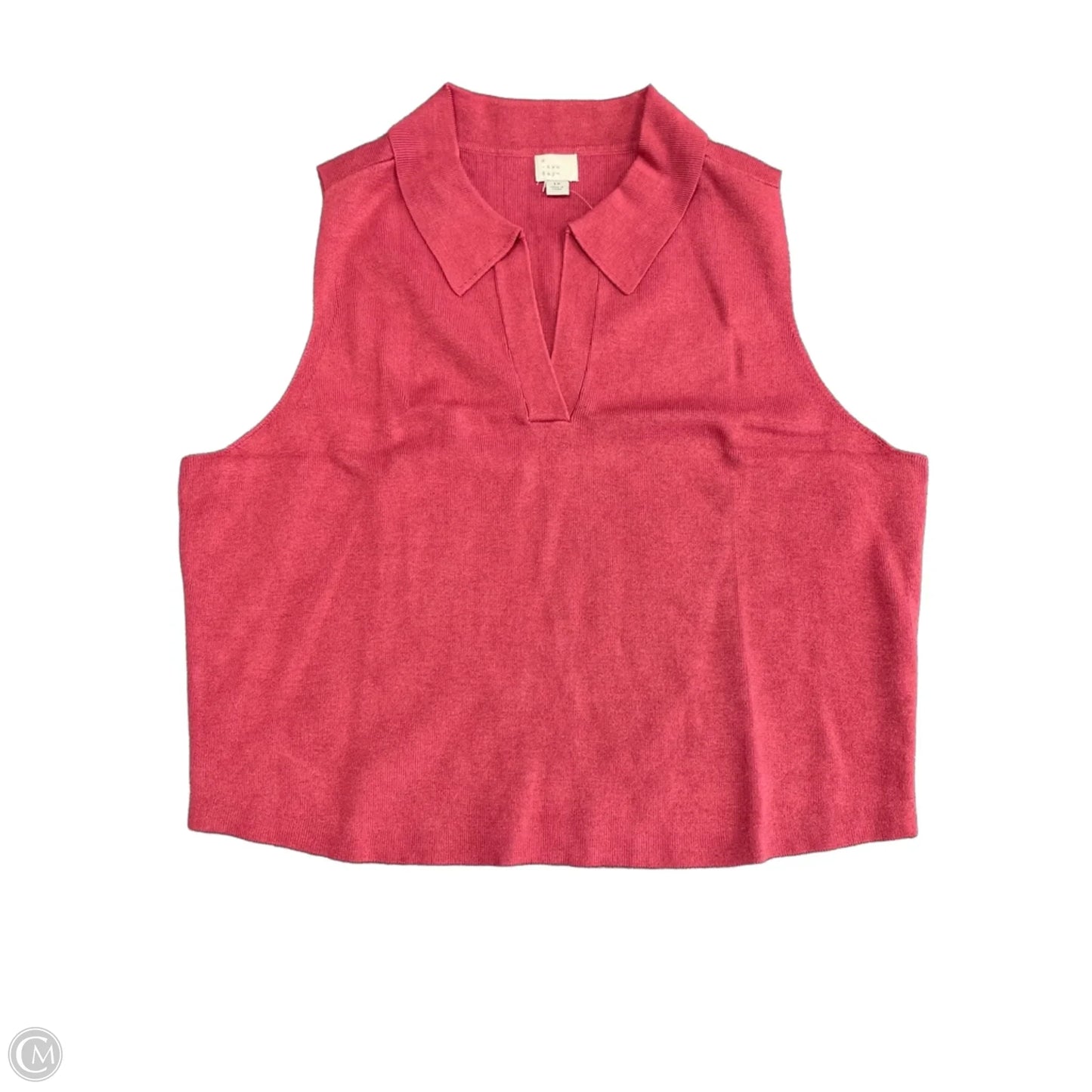Top Sleeveless By A New Day In Maroon, Size: 1x