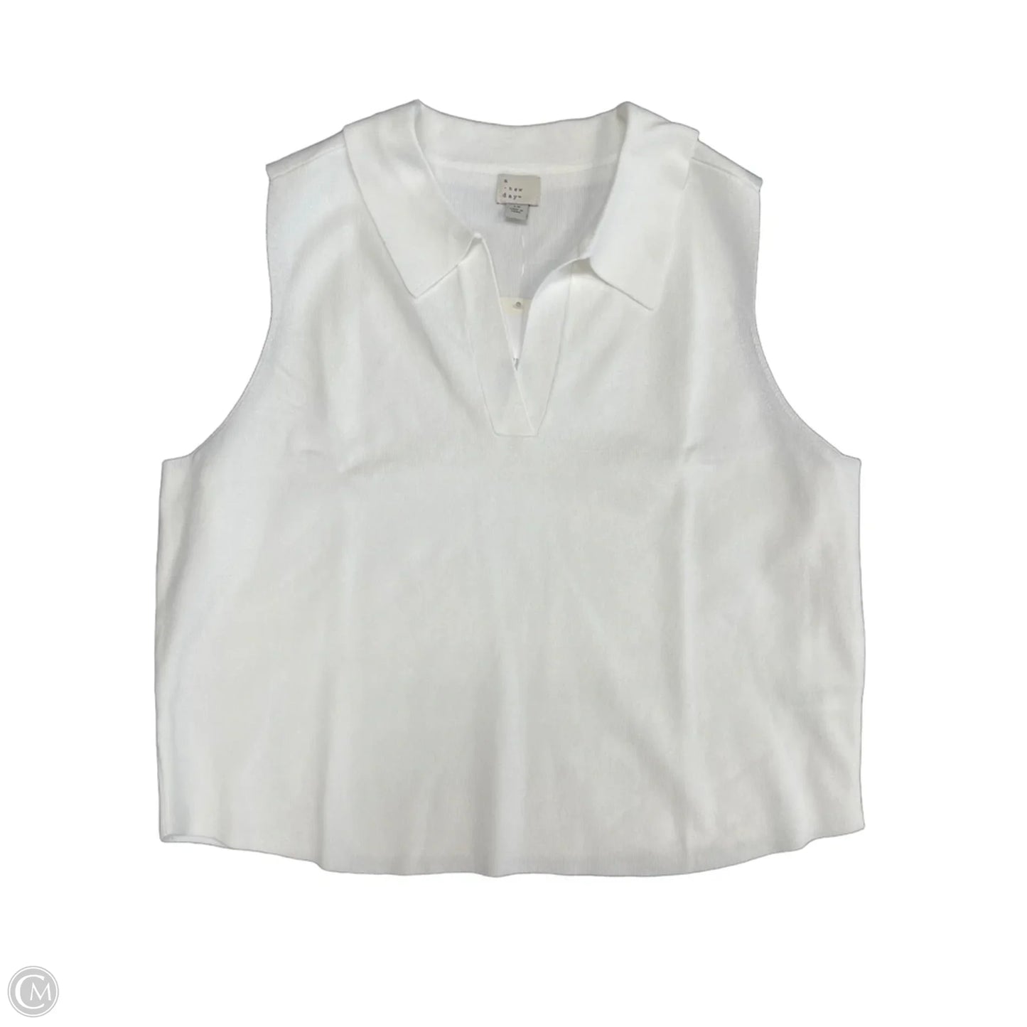 Top Sleeveless By A New Day In White, Size: 1x