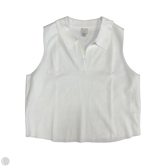 Top Sleeveless By A New Day In White, Size: 1x