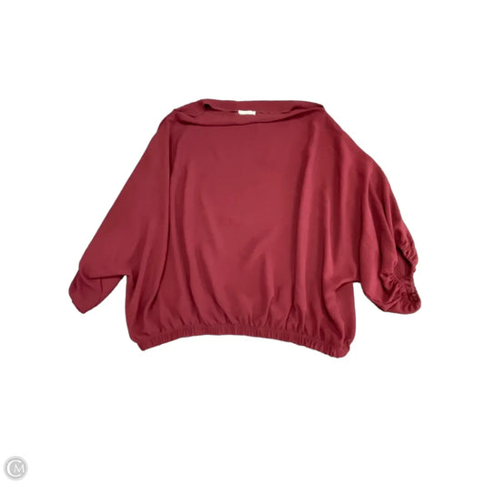 Top 3/4 Sleeve By Jodifl In Maroon, Size: L