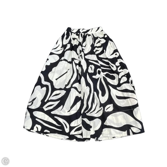 Skirt Midi By Philosophy In Black & Cream, Size: S