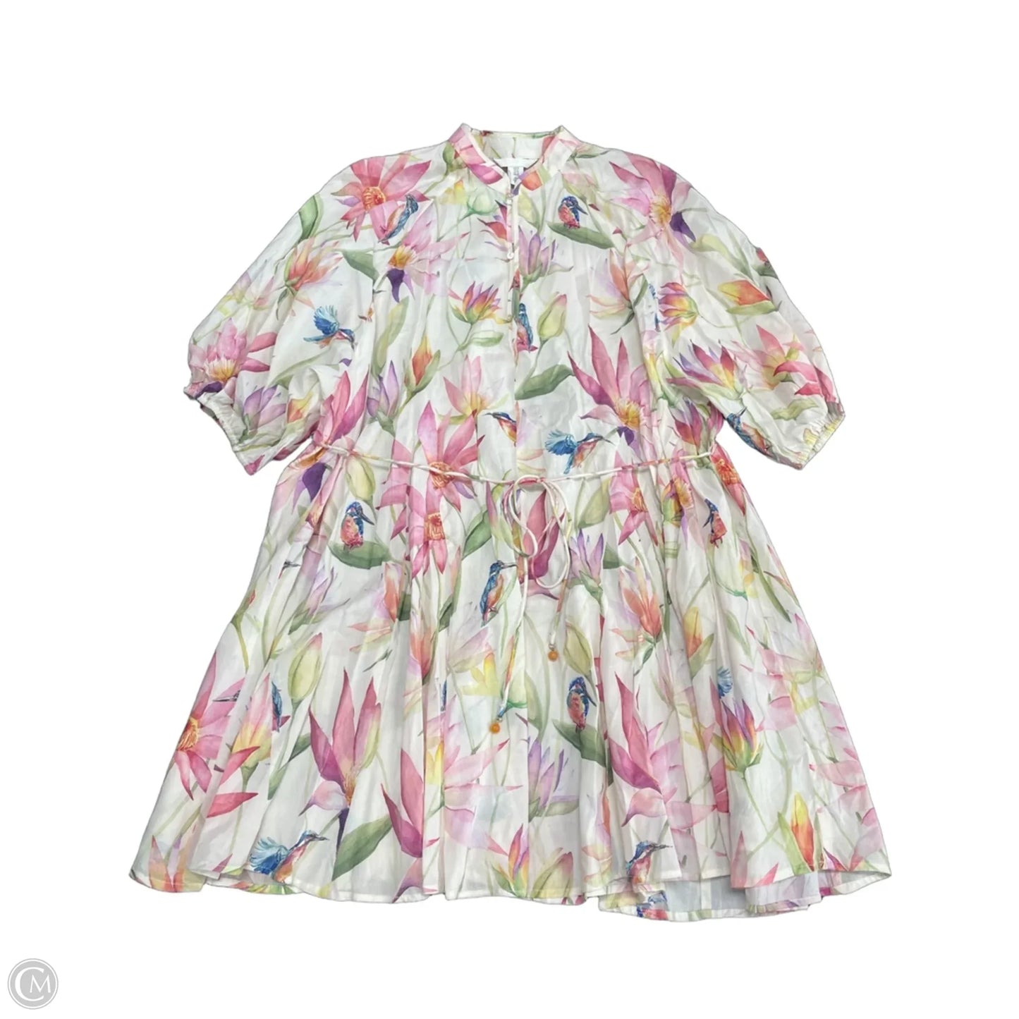 Dress Casual Short By H&m In Floral Print, Size: Xl
