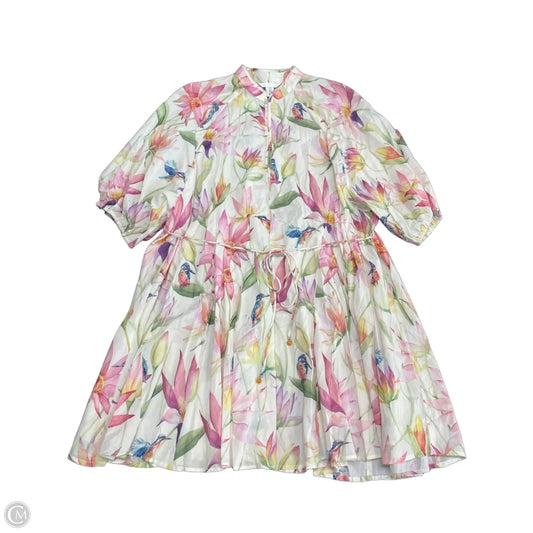 Dress Casual Short By H&m In Floral Print, Size: Xl