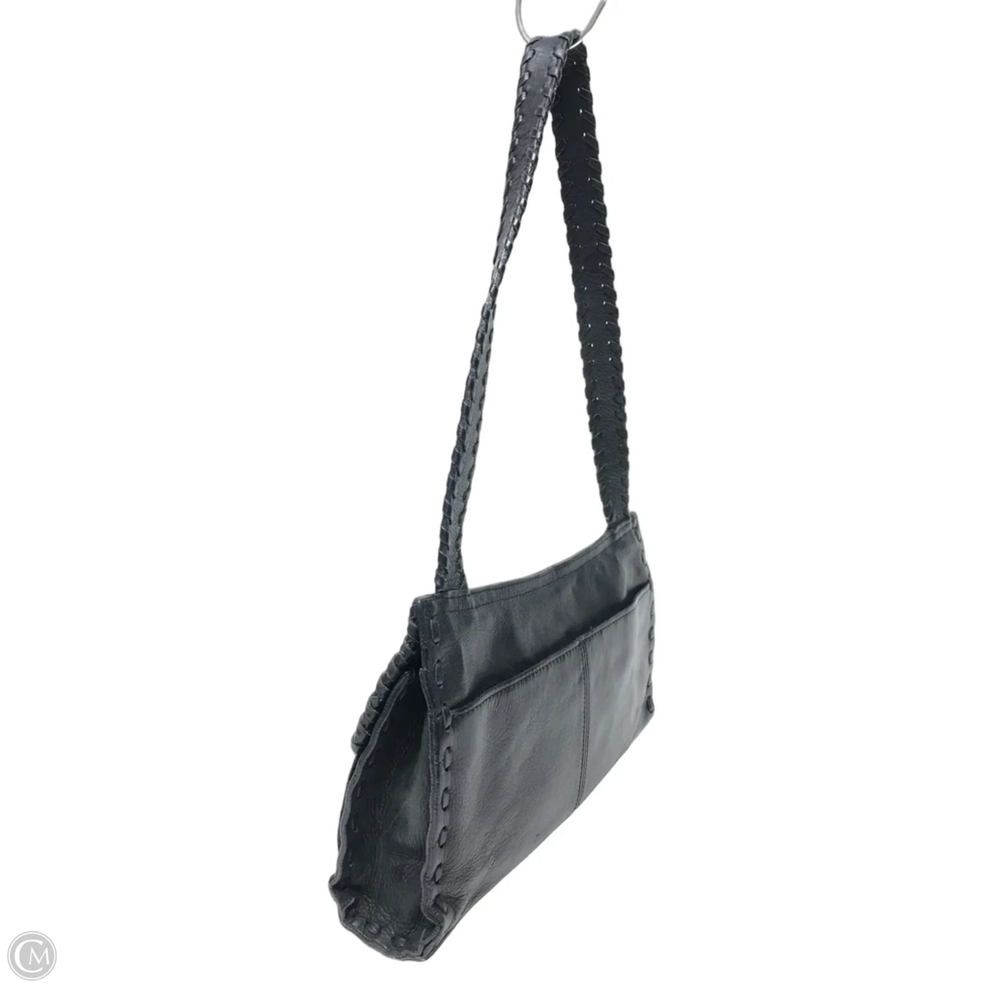 Handbag Leather By Fossil, Size: Medium