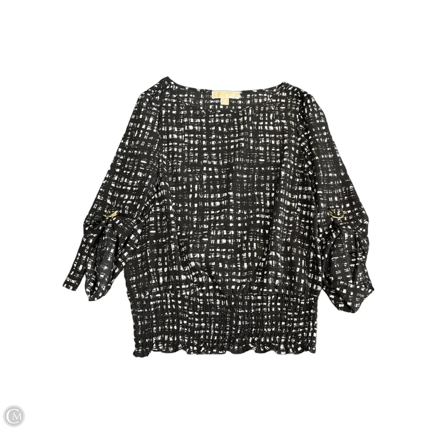 Blouse Long Sleeve By Michael By Michael Kors In Black, Size: S