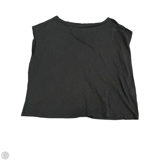 Top Short Sleeve Basic By Eileen Fisher In Black, Size: M
