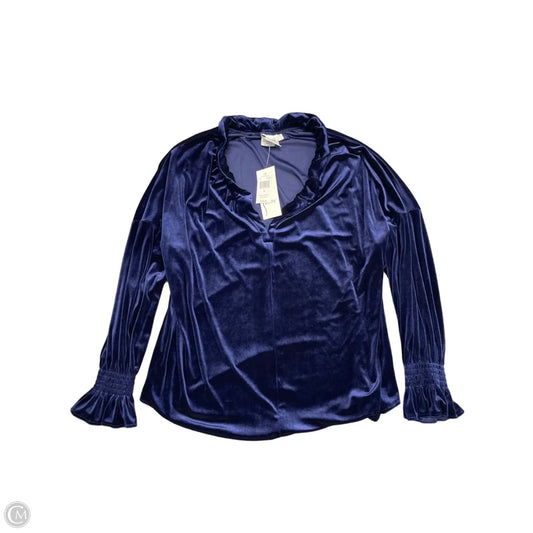 Top Long Sleeve By Cma In Blue, Size: M