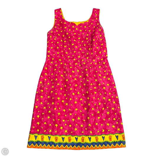 Dress Casual Short By Clothes Mentor In Pink & Yellow, Size: 12