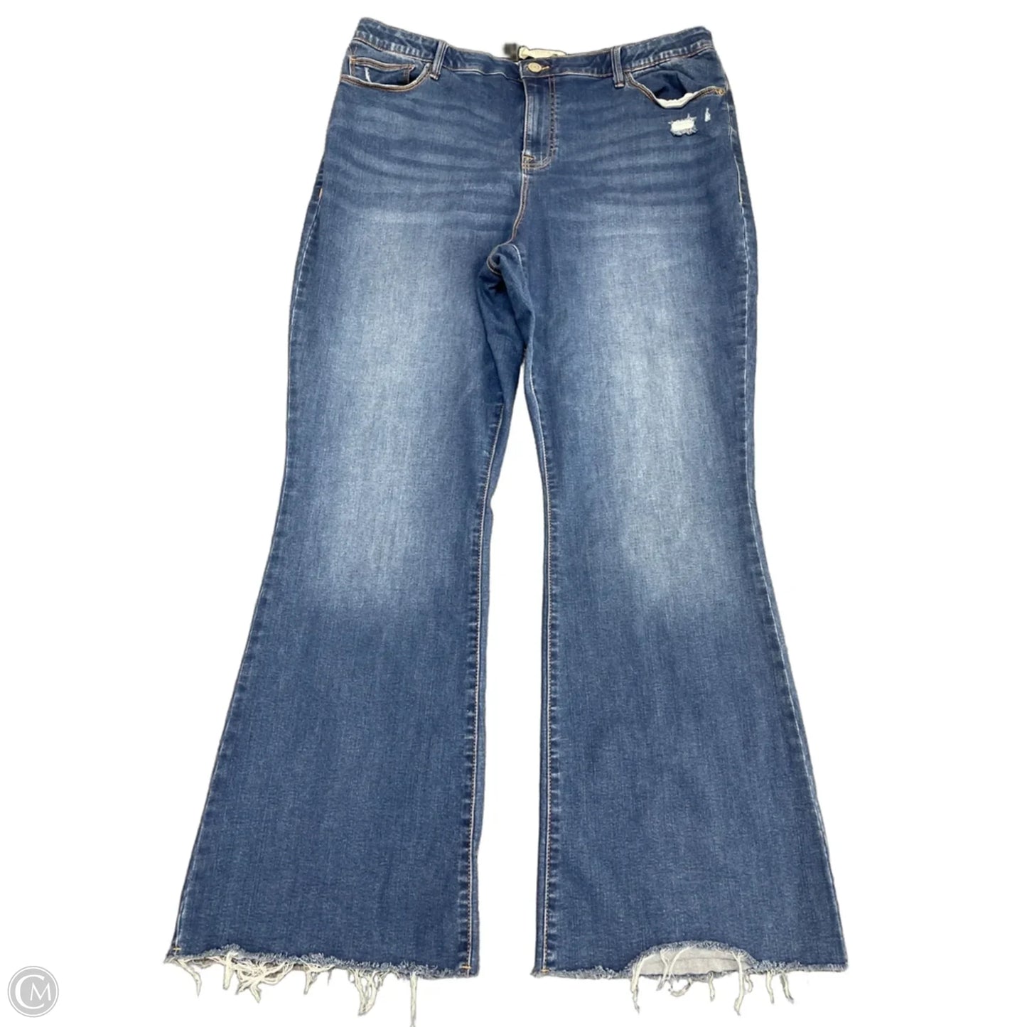 Jeans Wide Leg By Nurture In Blue Denim, Size: 20