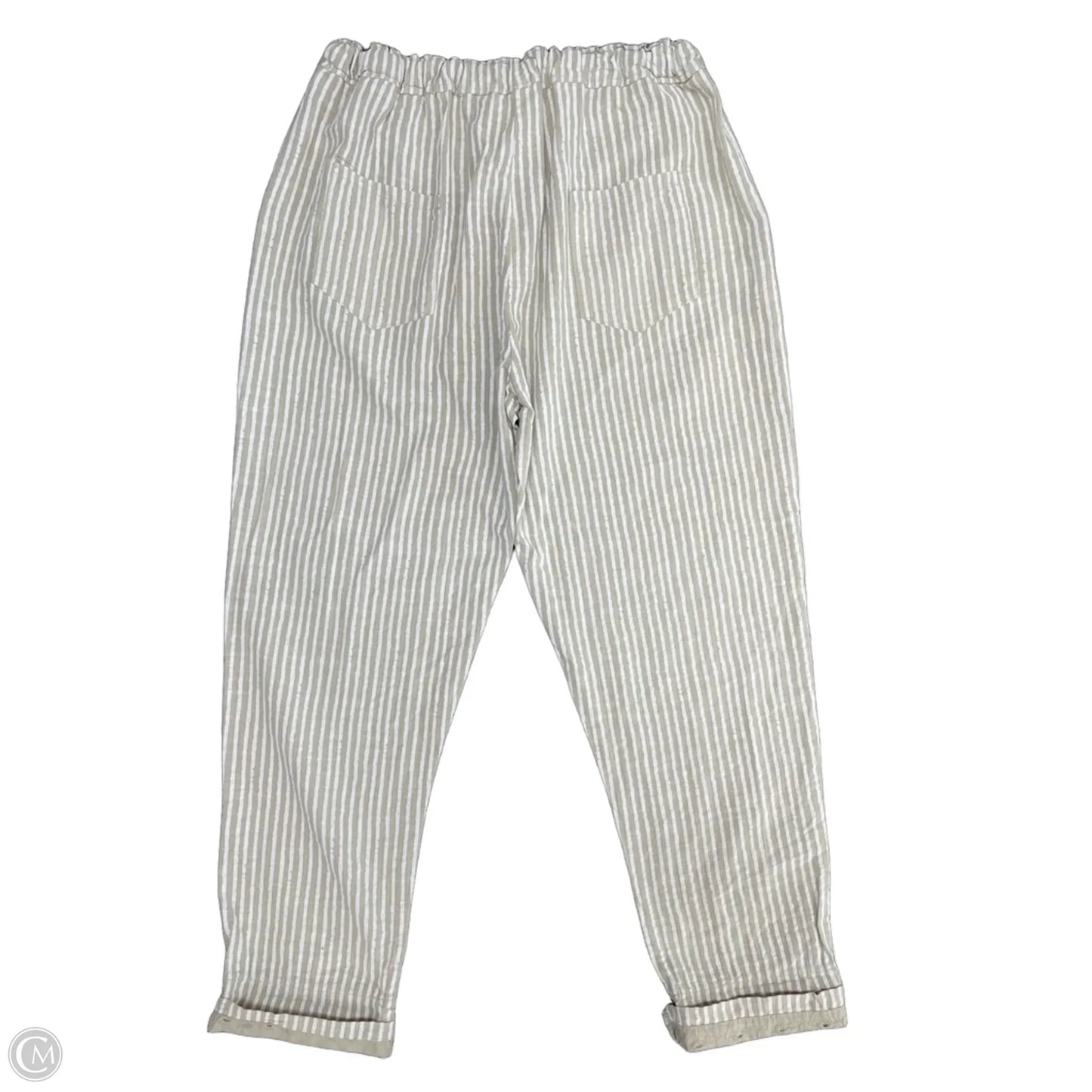 Pants Linen By Cme In Beige, Size: M