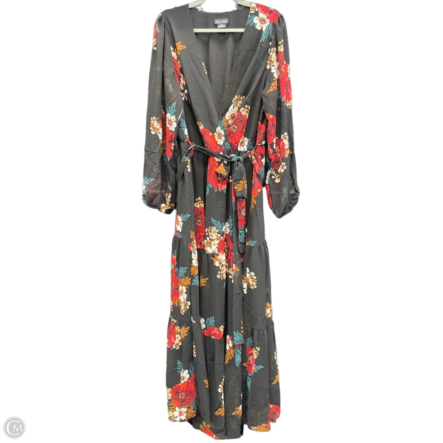 Dress Casual Maxi By City Chic In Floral Print, Size: 18