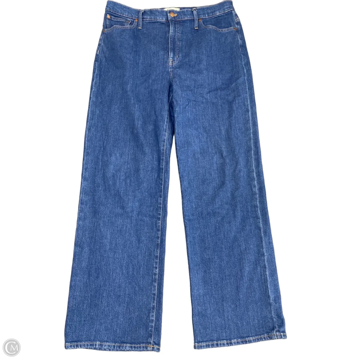 Jeans Wide Leg By Madewell In Blue Denim, Size: 14