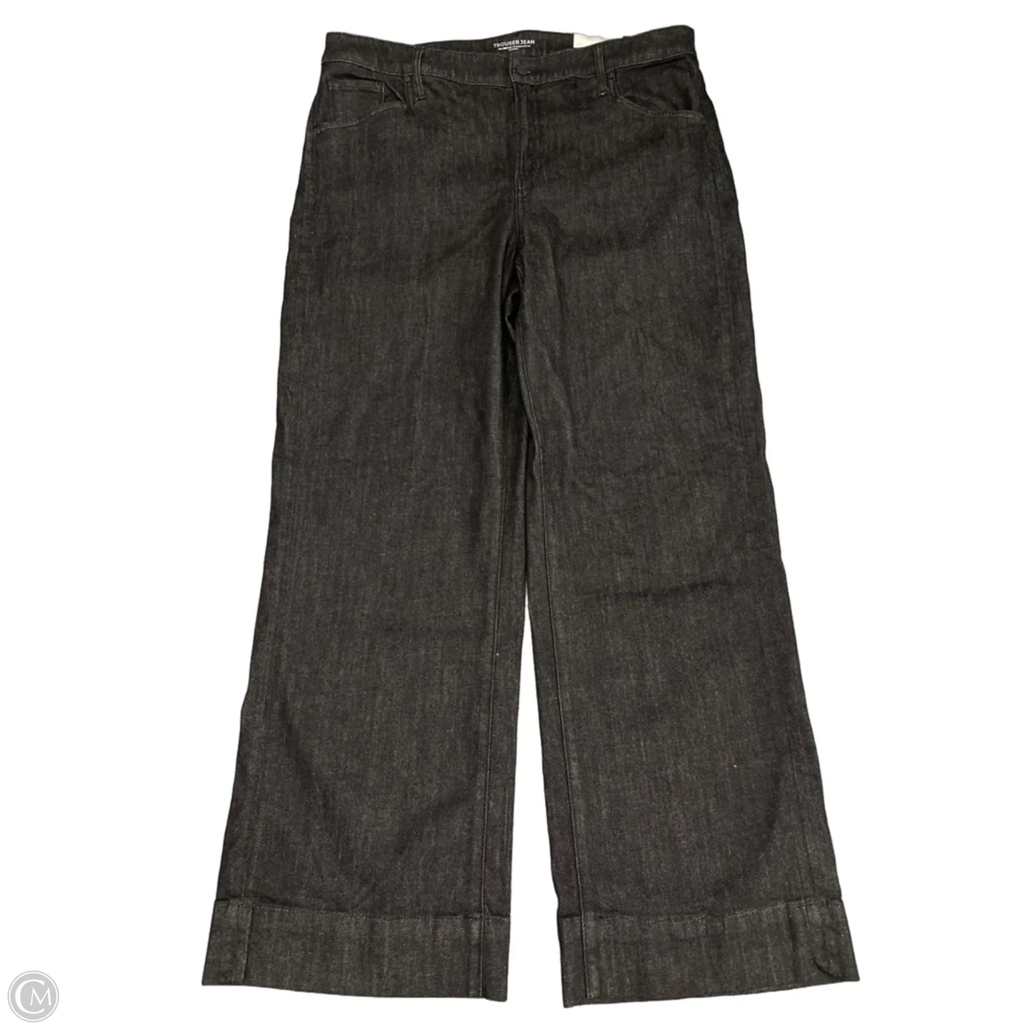 Jeans Wide Leg By Chicos In Black Denim, Size: 16