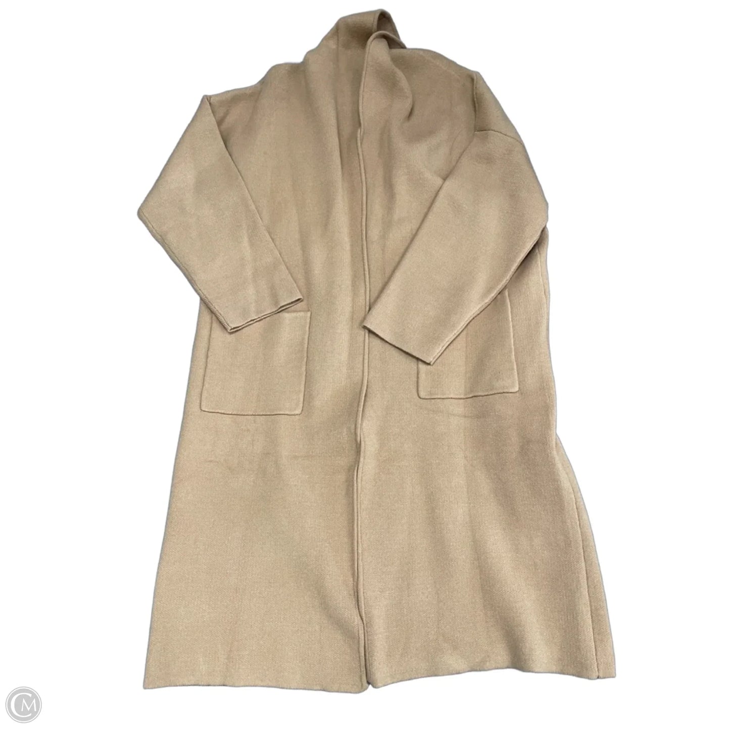 Sweater Cardigan By Mng In Tan, Size: Xl