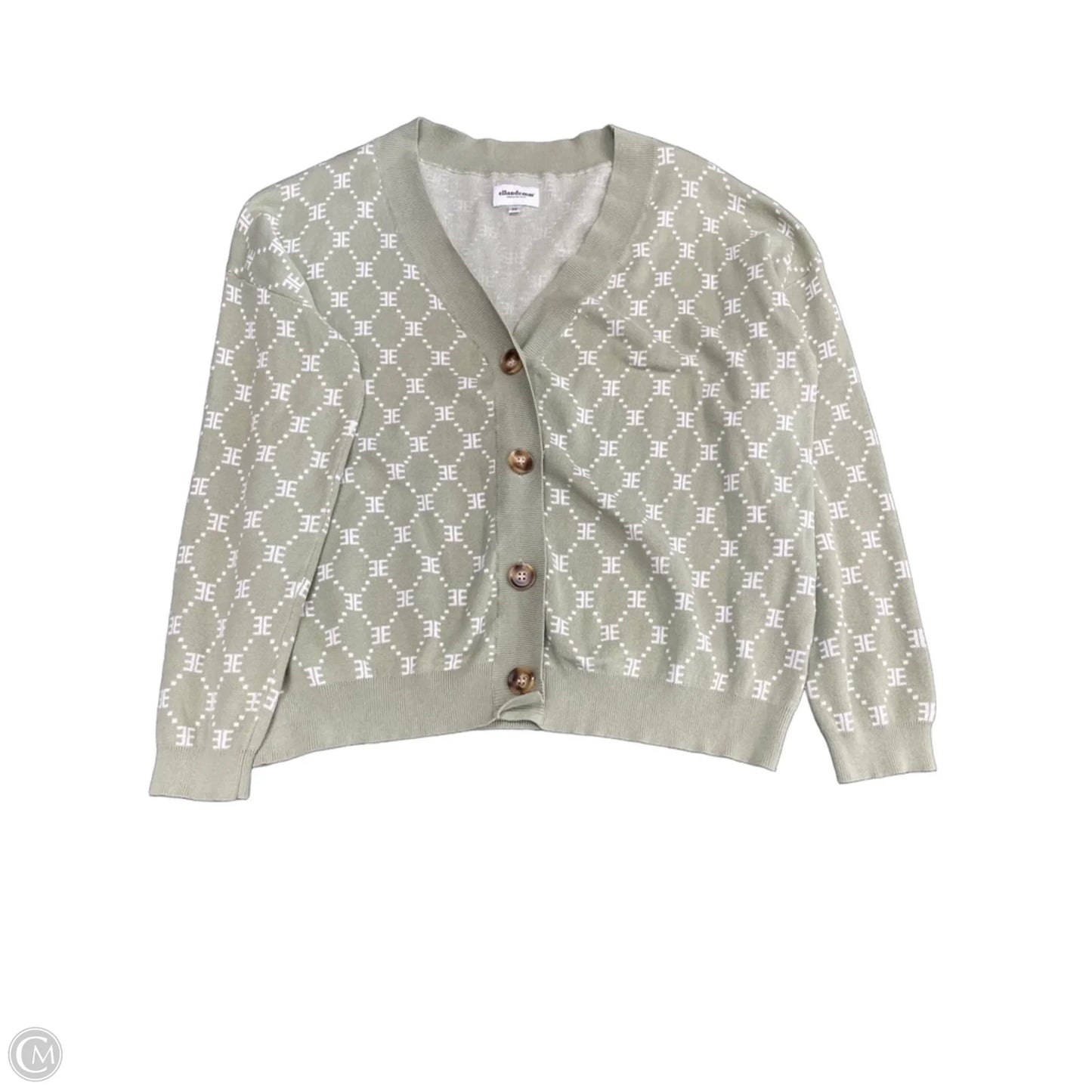 Sweater Cardigan By Cmc In Green, Size: Xl