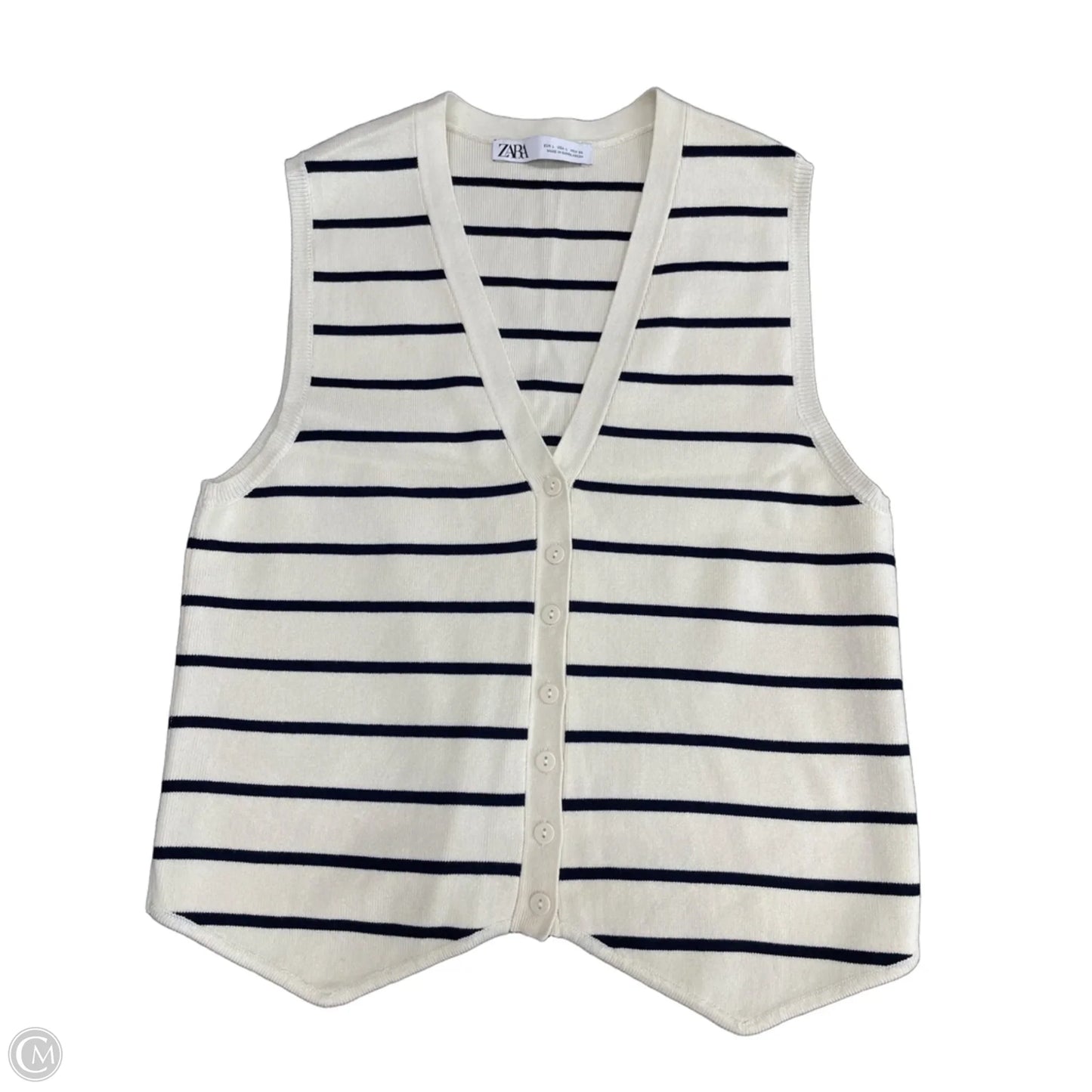 Vest Other By Zara In Striped Pattern, Size: L