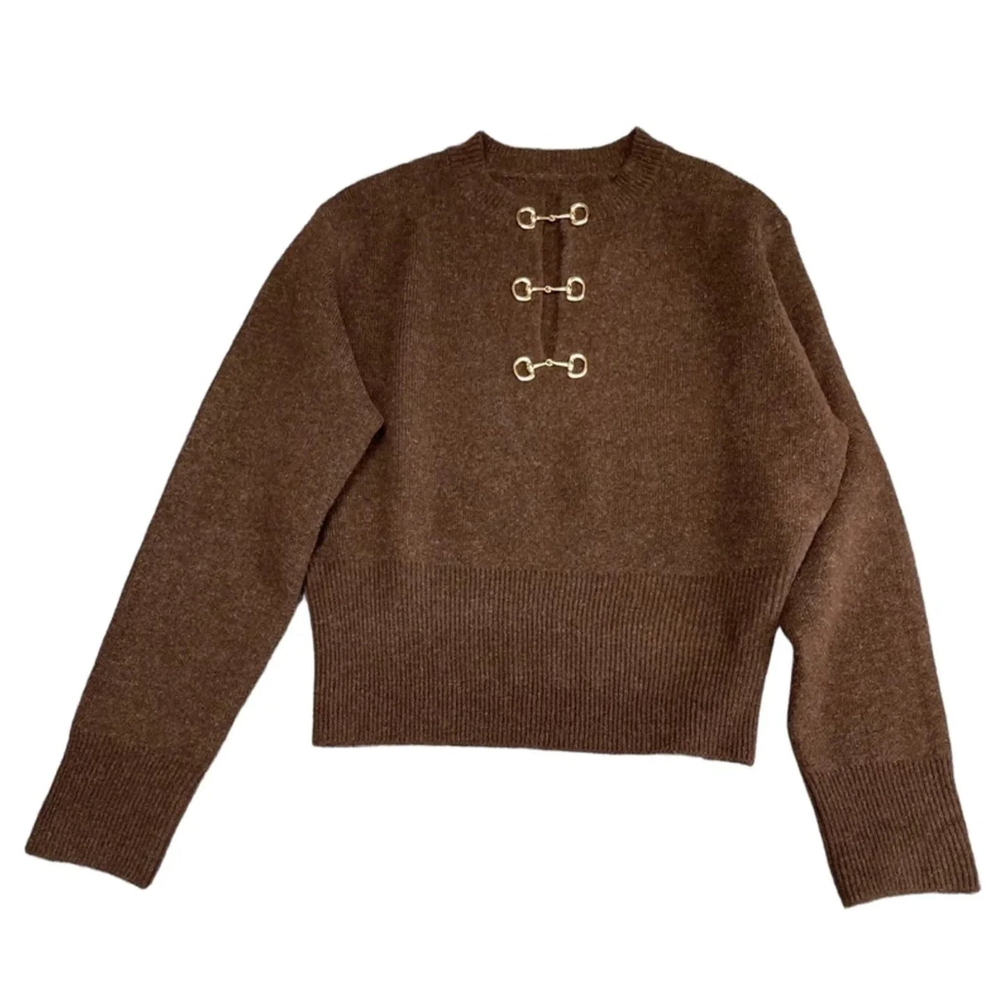 Sweater By Commense In Brown, Size: Xl