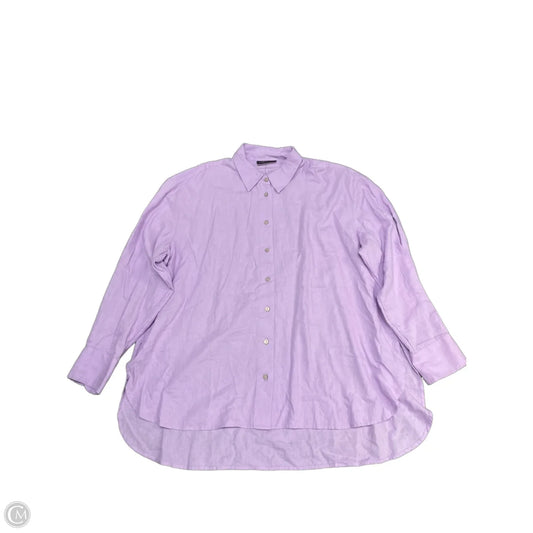 Top Long Sleeve By Lane Bryant In Purple, Size: 1x