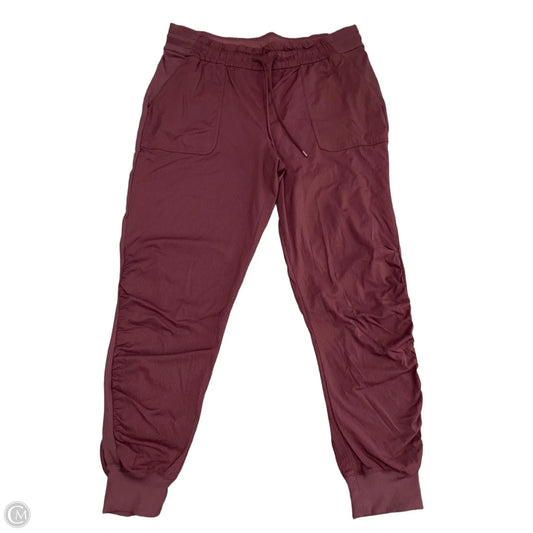 Athletic Pants By Lululemon In Maroon, Size: Xl