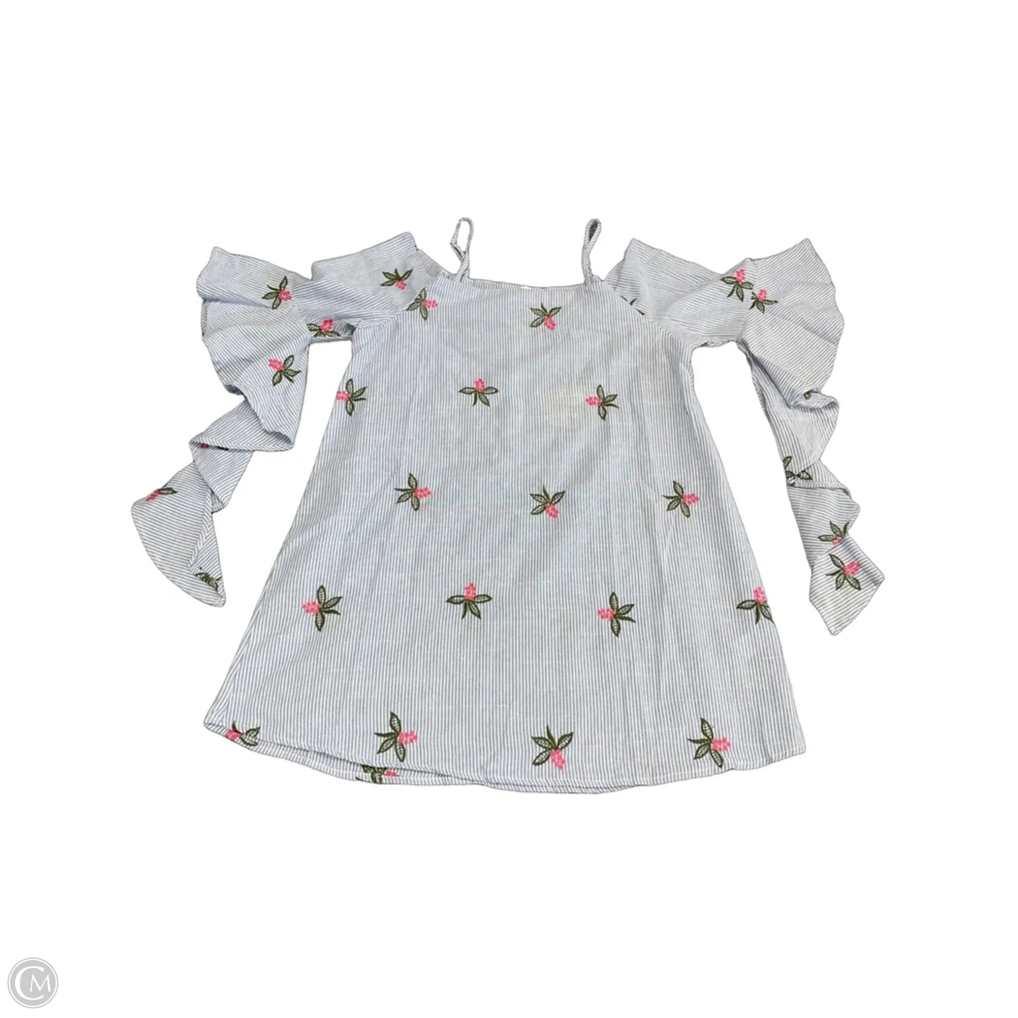Top 3/4 Sleeve By Hayden La In Blue, Size: S
