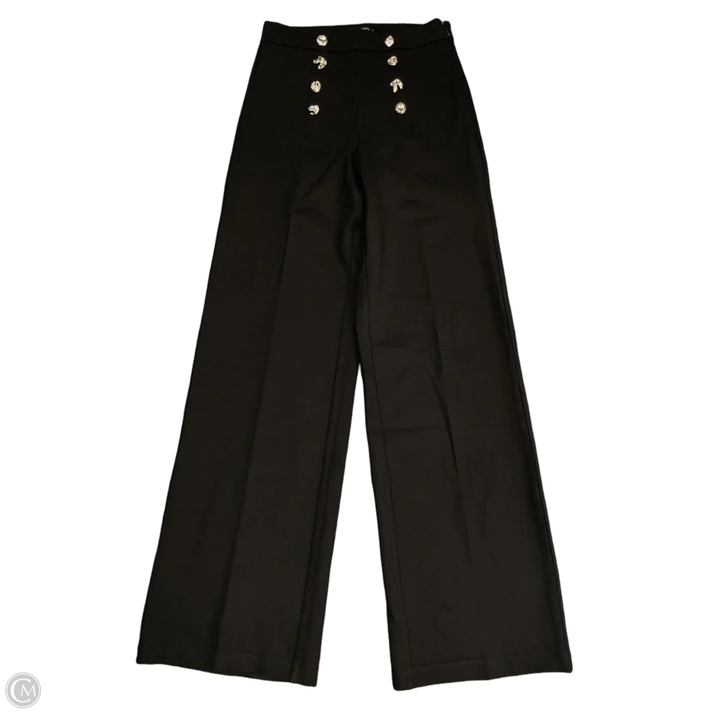 Pants Wide Leg By Good American In Black, Size: 8