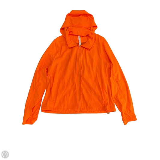 Athletic Jacket By Rae Mode In Orange, Size: L