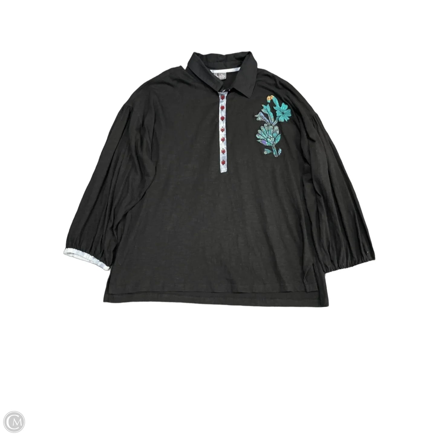 Top Long Sleeve By Clothes Mentor In Black, Size: Xl