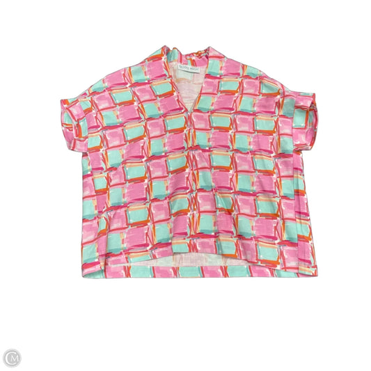 Top Short Sleeve By Cmb In Multi-colored, Size: S