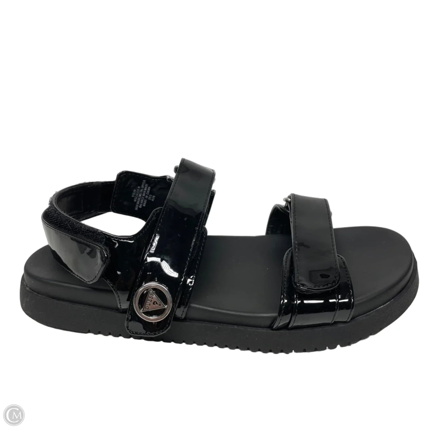 Sandals Flats By Guess In Black, Size: 9.5