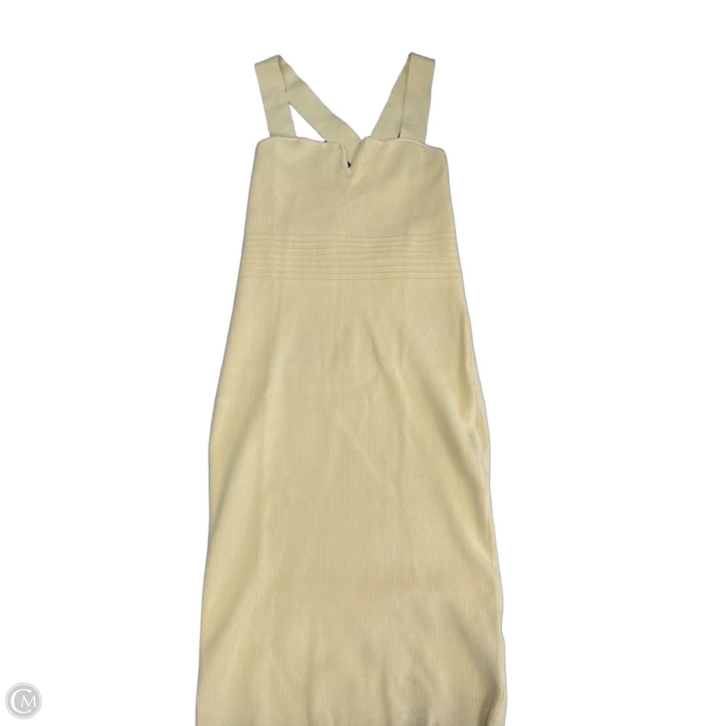 Dress Casual Midi By Express In Yellow, Size: Xl