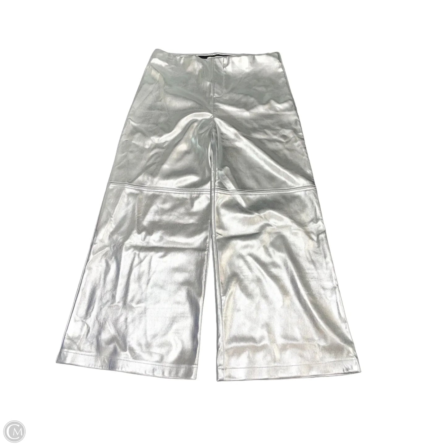 Pants Cropped By Karen Kane In Silver, Size: Xl