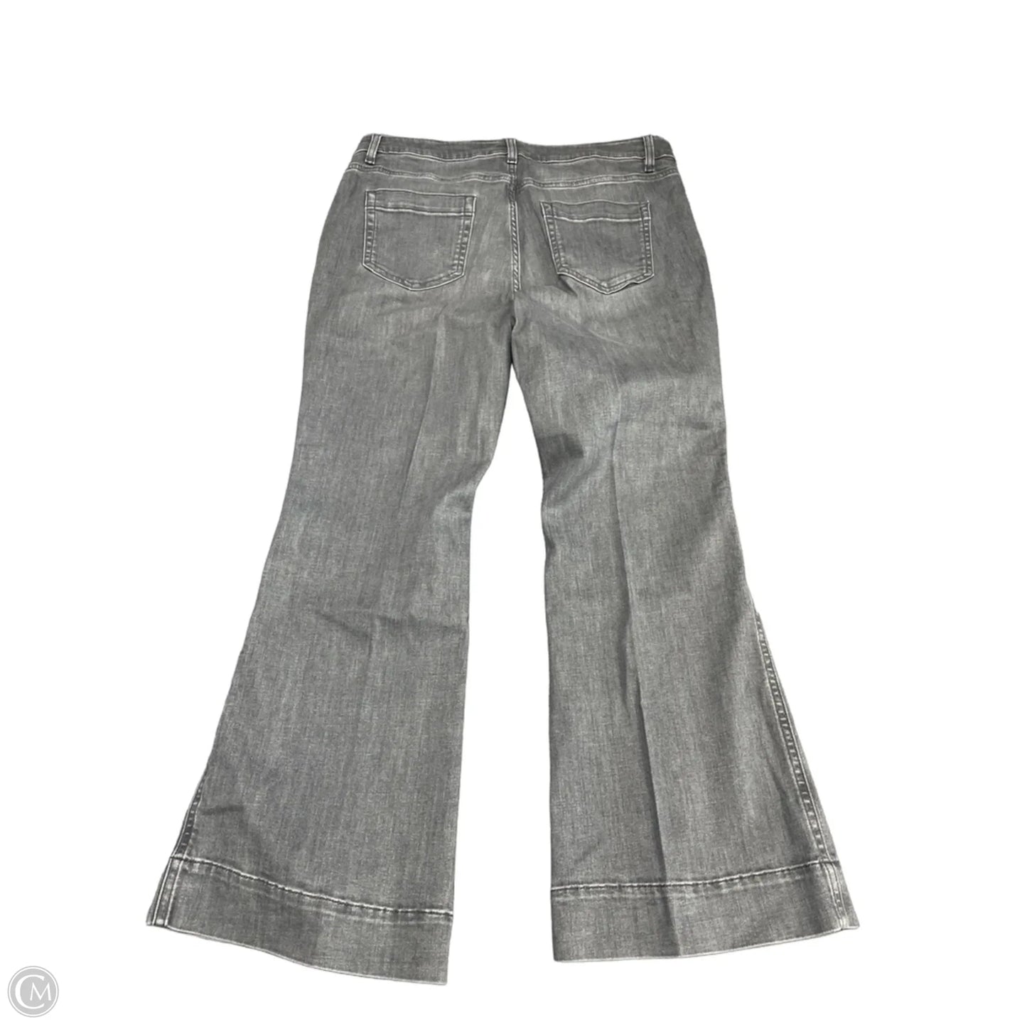 Jeans Flared By J. Jill In Grey Denim, Size: 14p