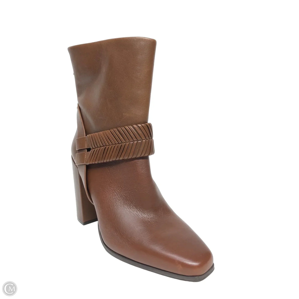 Boots Ankle Heels By Cmc In Brown, Size: 8