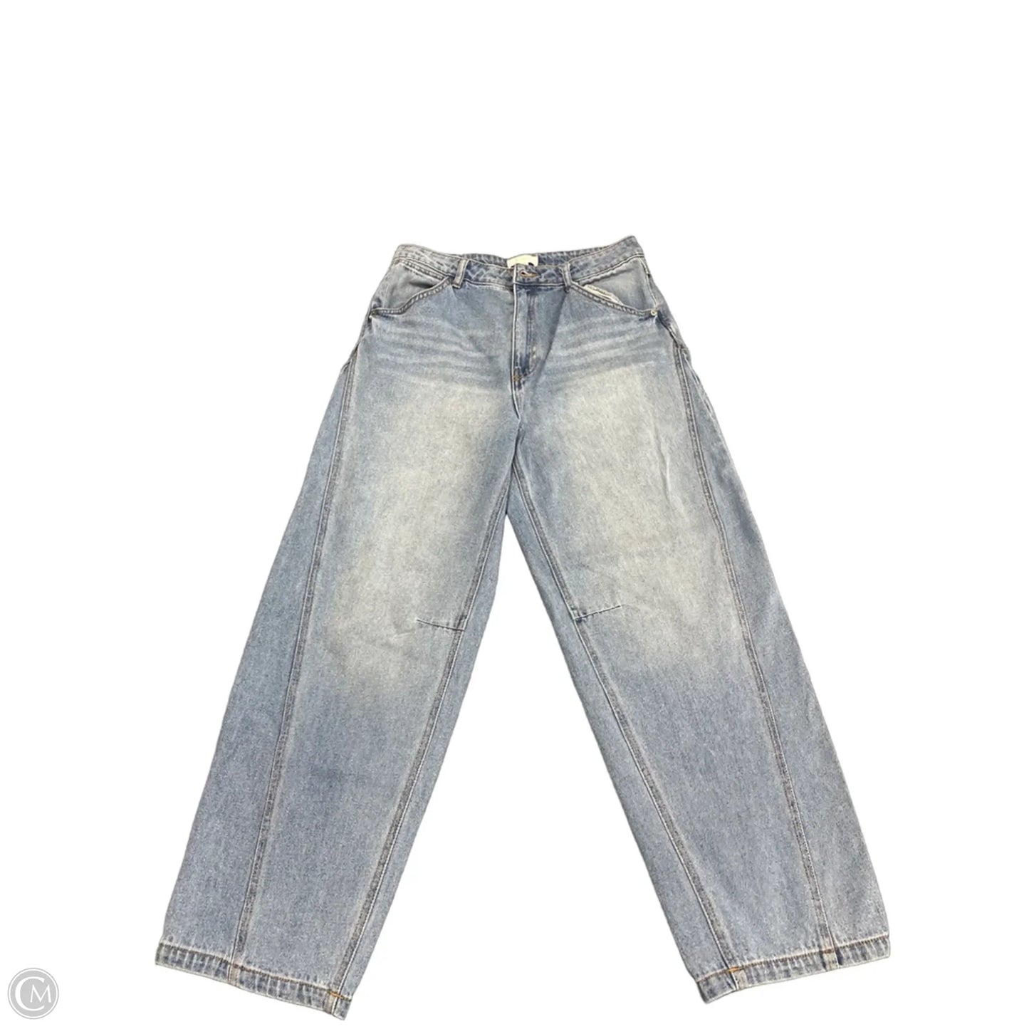 Jeans Wide Leg By H&m In Blue Denim, Size: 10