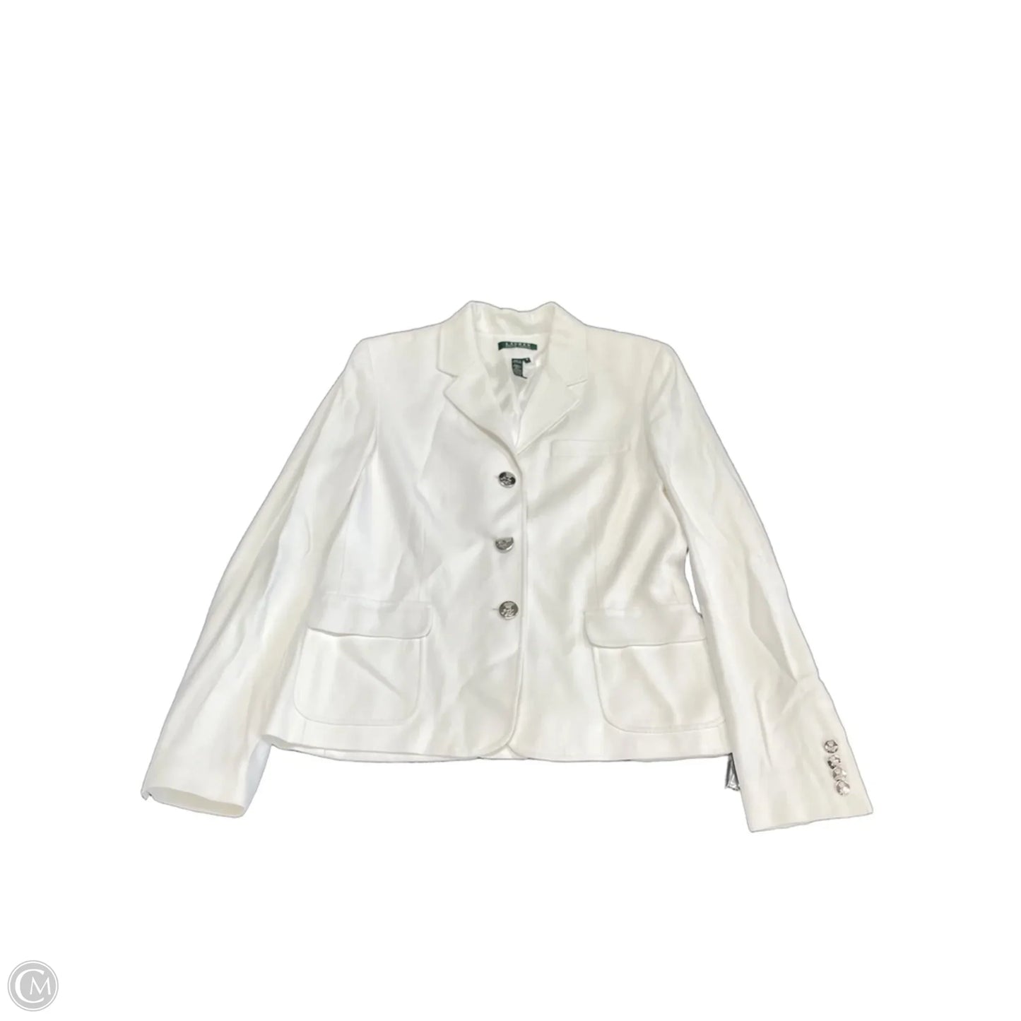 Blazer By Lauren By Ralph Lauren In White, Size: 12
