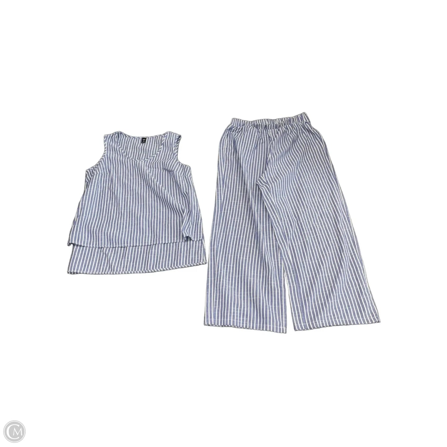 Pants Set 2pc By Shein In Blue, Size: Xl
