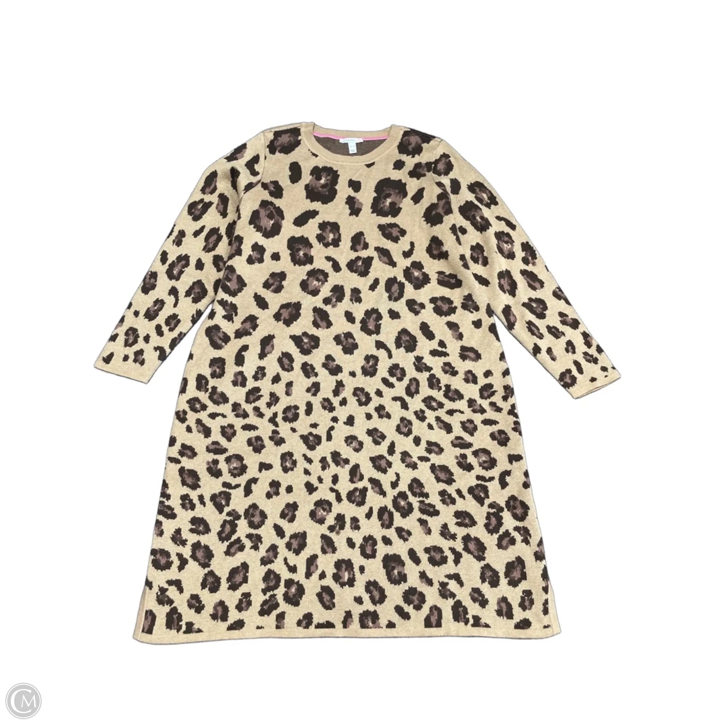 Dress Sweater By Isaac Mizrahi Live Qvc In Leopard Print, Size: Xl