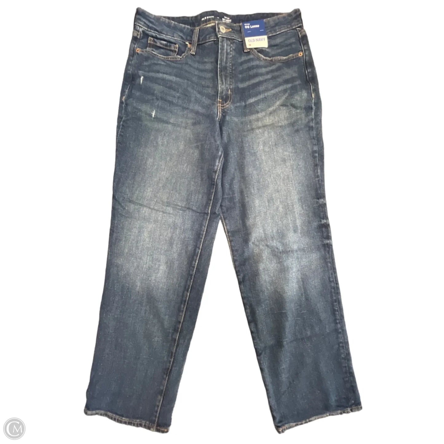 Jeans Straight By Old Navy In Blue Denim, Size: 12