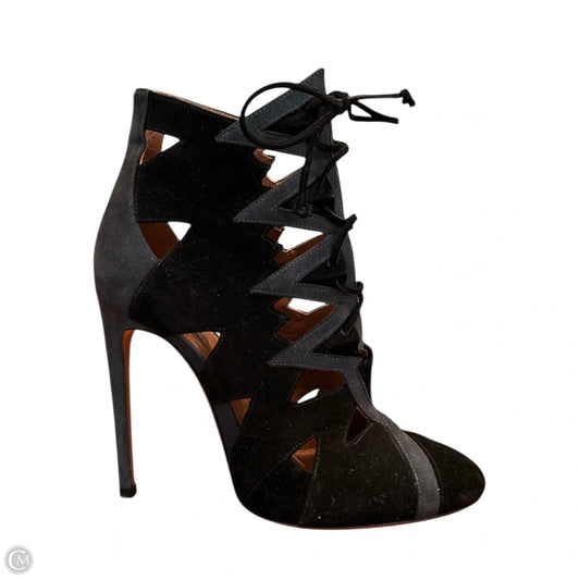 Shoes Designer By Alaia In Black & Blue, Size: 7