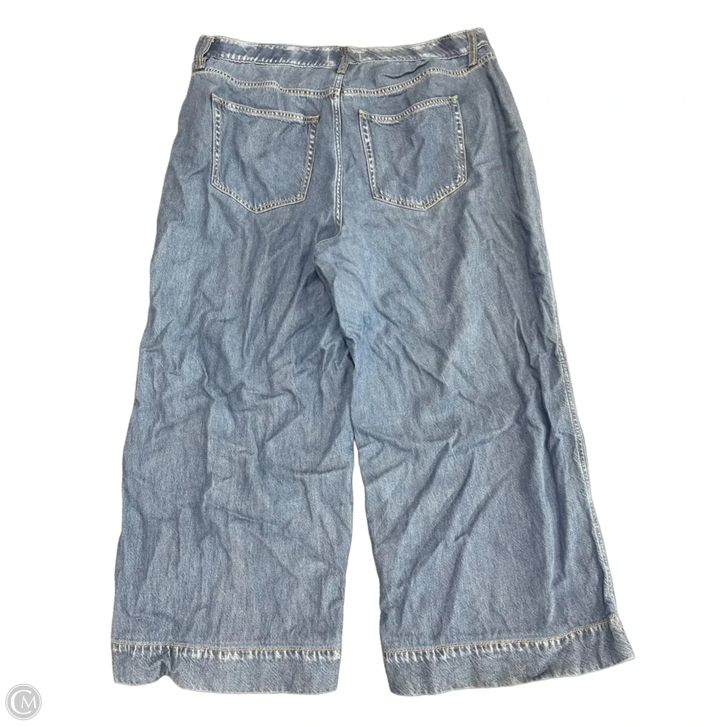 Jeans Wide Leg By Lane Bryant In Blue Denim, Size: 18