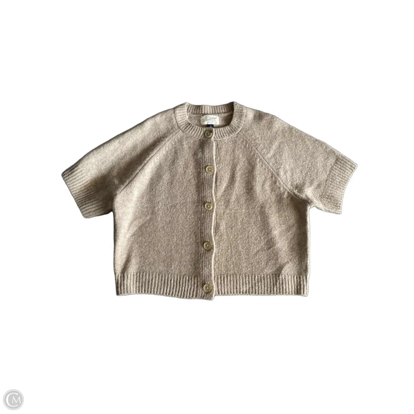 Sweater Short Sleeve By Universal Thread In Tan, Size: M