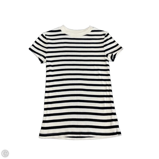 Top Short Sleeve Basic By A New Day In Striped Pattern, Size: S