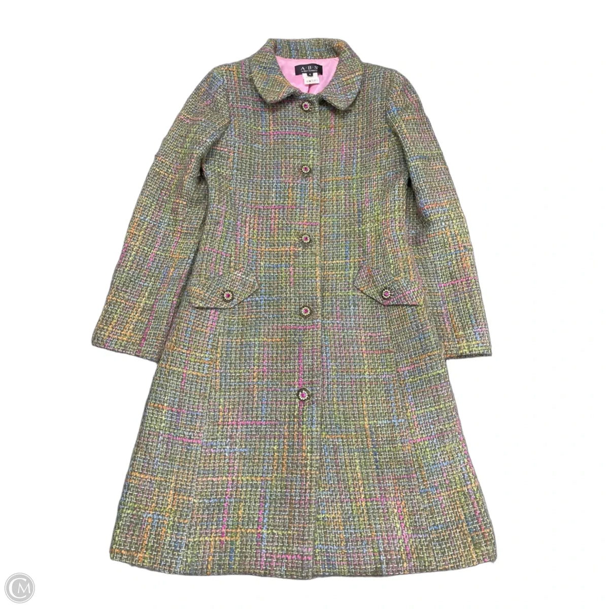 Coat Wool By Abs In Green, Size: 4